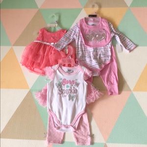NWT 6/9 month Baby Girl Outfit Bundle